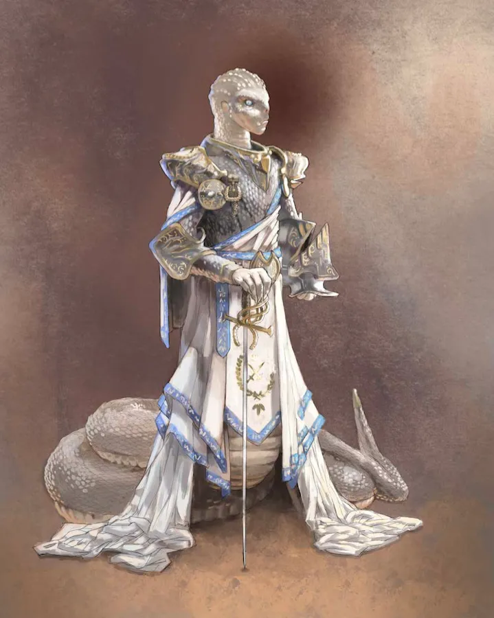 Character sheet illustration of main character.