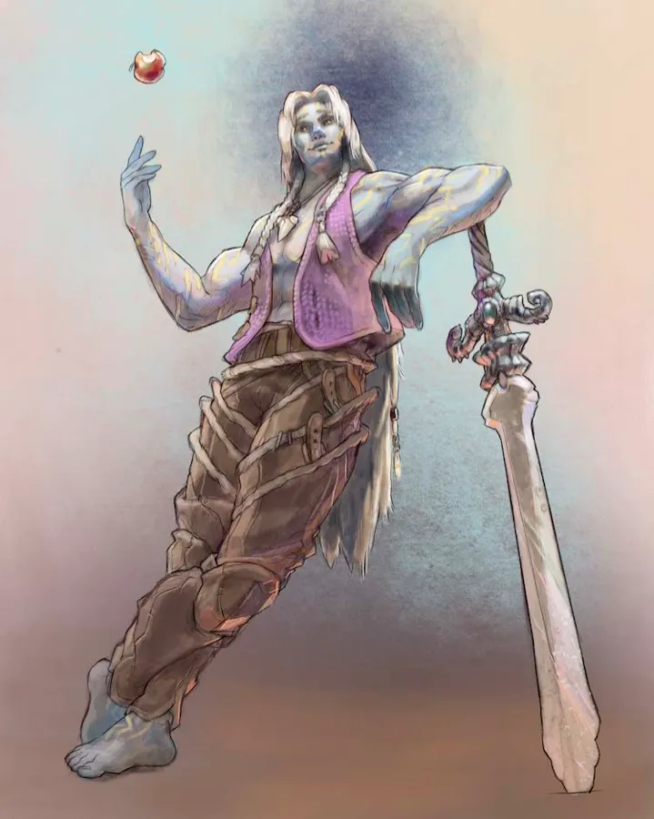 Character sheet illustration of another character in the scene.